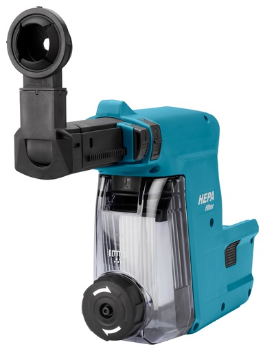 Makita DX07 Sistema di Aspirazione della Polvere per Tassellatore DHR243 - Filtro Hepa, Installazione Facile, Copertura Antipolvere