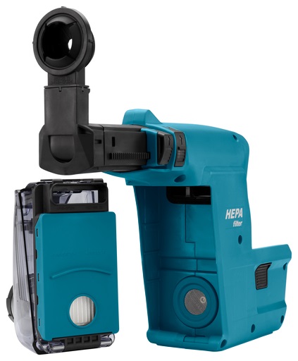 Makita DX07 Sistema di Aspirazione della Polvere per Tassellatore DHR243 - Filtro Hepa, Installazione Facile, Copertura Antipolvere