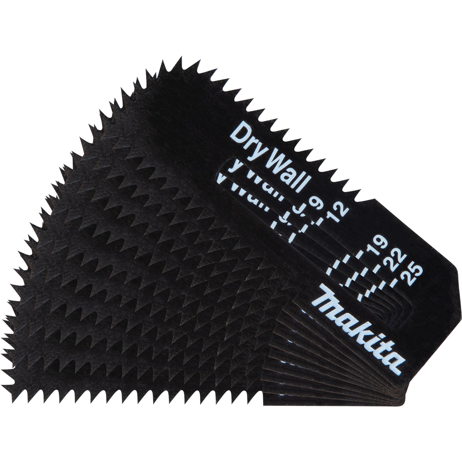 Makita B-49703-10 - 10 lame per cartongesso con denti in carburo, compatibili con diverse taglierine