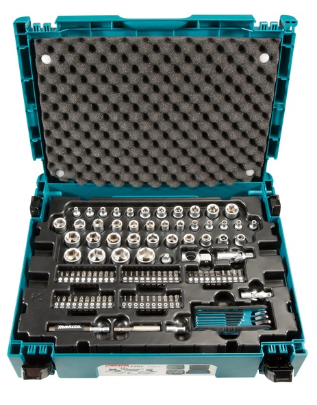 Makita E-08713 Set di Utensili Manuali Universali 120 Pezzi con Custodia MAKPAC