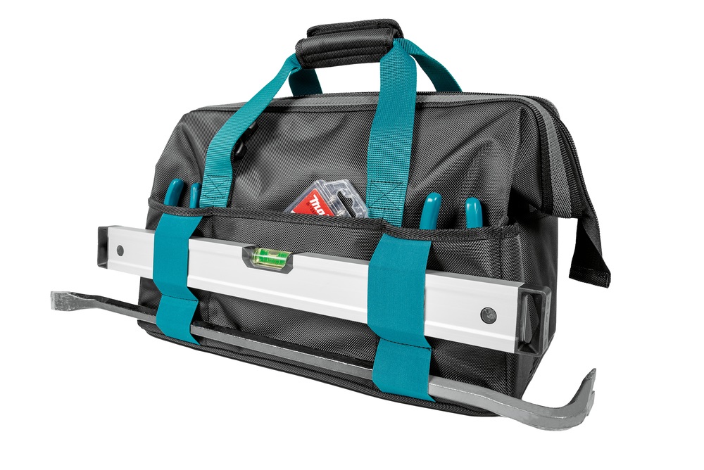 Makita E-15431 Borsa Porta Attrezzi Impermeabile con Ampia Apertura e Numerose Tasche