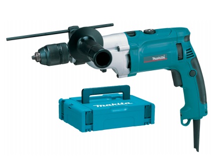 Makita HP2071FJ Trapano a Percussione 1010W - 2 Velocità Meccaniche, Mandrino 1,5/13 mm, Frizione di Sicurezza, LED Illuminazione, 2,5 kg