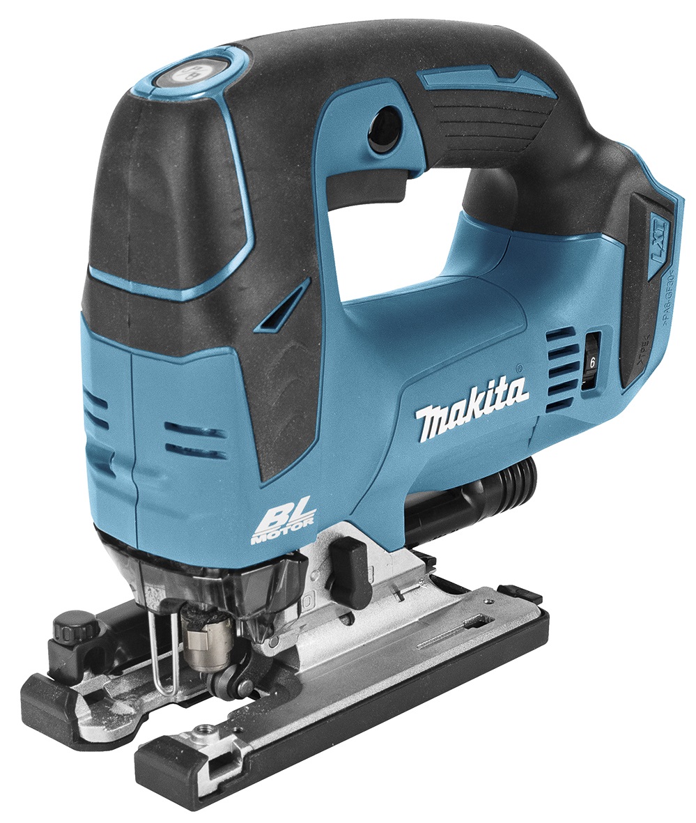 Makita DJV182ZJ Seghetto Alternativo 18V a Batteria con Motore Brushless, Colore Nero e Blu, Capacità di Taglio nel Legno 13,5 cm