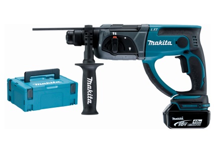 Makita DHR202RMJ Tassellatore a batteria 18V con 2 Batterie 4.0Ah, Caricatore e Valigetta Makpac