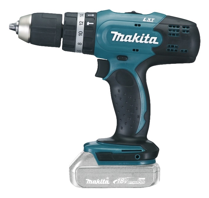 Makita DHP453Z Trapano Avvitatore a Percussione 18V - 42 Nm, 19500-6000 bpm, Senza Batteria