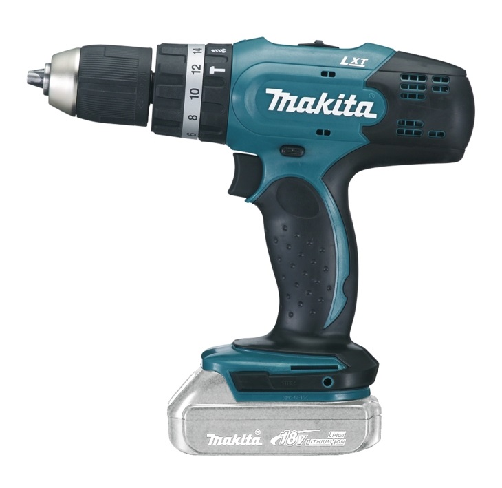 Makita DHP453Z Trapano Avvitatore a Percussione 18V - 42 Nm, 19500-6000 bpm, Senza Batteria