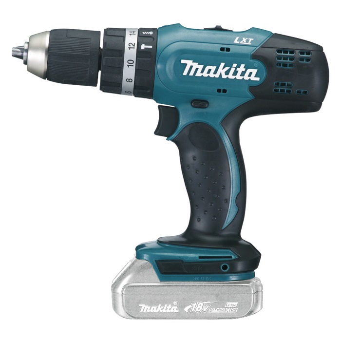 Makita DHP453Z Trapano Avvitatore a Percussione 18V - 42 Nm, 19500-6000 bpm, Senza Batteria