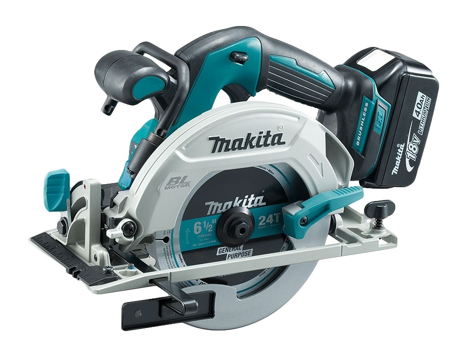 Makita DHS680Z Sega Circolare Portatile 16,5 cm Verde 5000 giri/min - Batteria 18 V, Motore Brushless, Controllo Automatico della Velocità