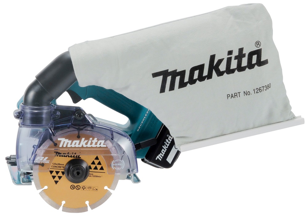 Makita DCC500Z Sega Circolare Portatile 18V Li-ion Brushless 125mm - Capacità di Taglio 40mm a 0° e 27mm a 45°