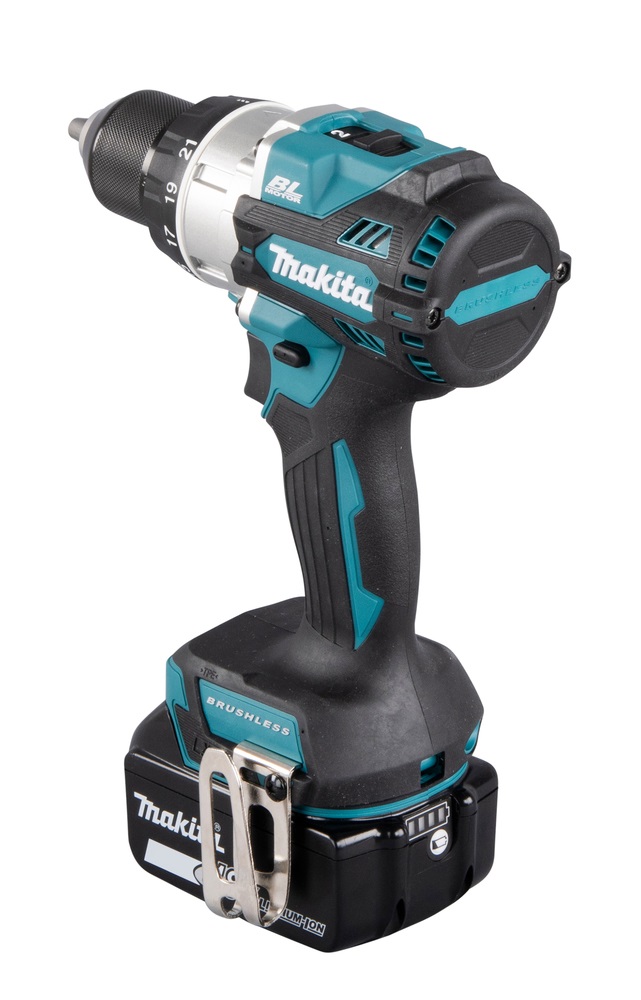 Makita DDF486RTJ Trapano Avvitatore 18V Li-Ion 5.0Ah - 2100 Giri/min, 2.6 kg, Momento Torcente 130 Nm, Mandrino Autoserrante