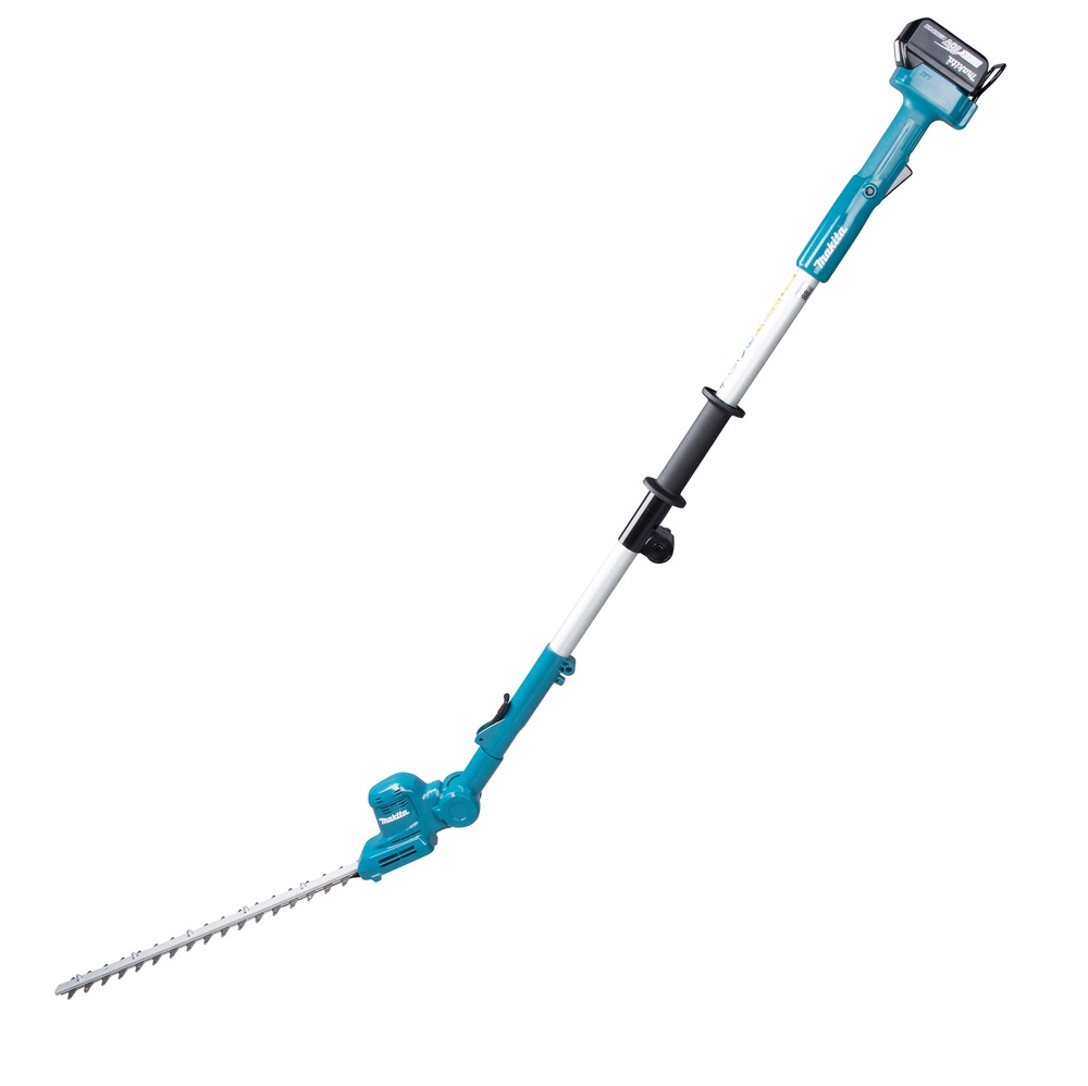 Makita DUN461WZ Tagliasiepi ad Asta 18V Li-Ion, Lama 46 cm, Peso 3 kg, Braccio Telescopico e Tecnologia Brushless