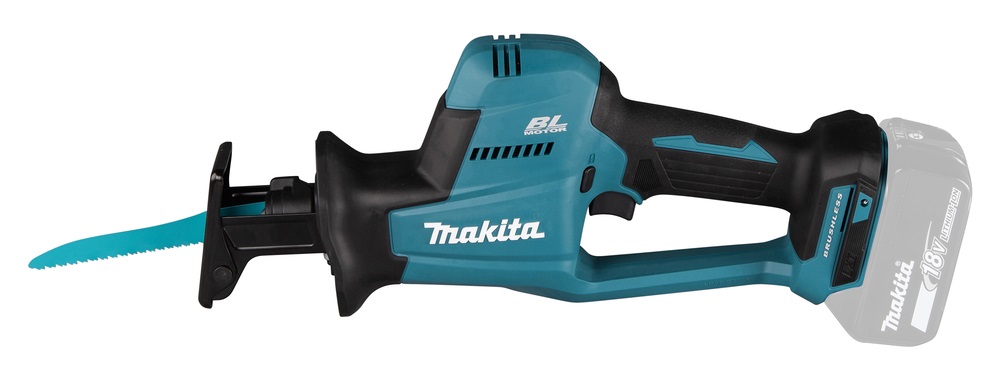 Makita DJR189ZJ Sega Alternativa Brushless 18V - 3100 spm, Compatta e Leggera, Nero/Blu