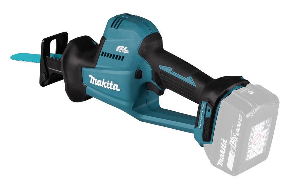 Makita DJR189ZJ Sega Alternativa Brushless 18V - 3100 spm, Compatta e Leggera, Nero/Blu