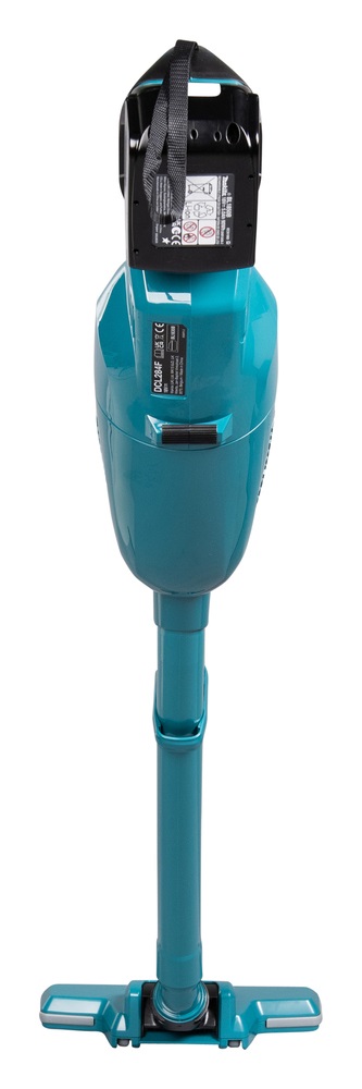 Makita DCL284FZ Aspirapolvere a Bastone 2 in 1 Brushless 18V Senza Sacchetto, Colore Nero e Turchese, Leggero e Versatile