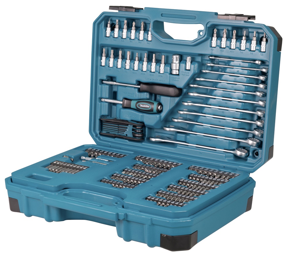 Makita E-17980 - Set di attrezzi da 231 pezzi, originale, durevole e resistente
