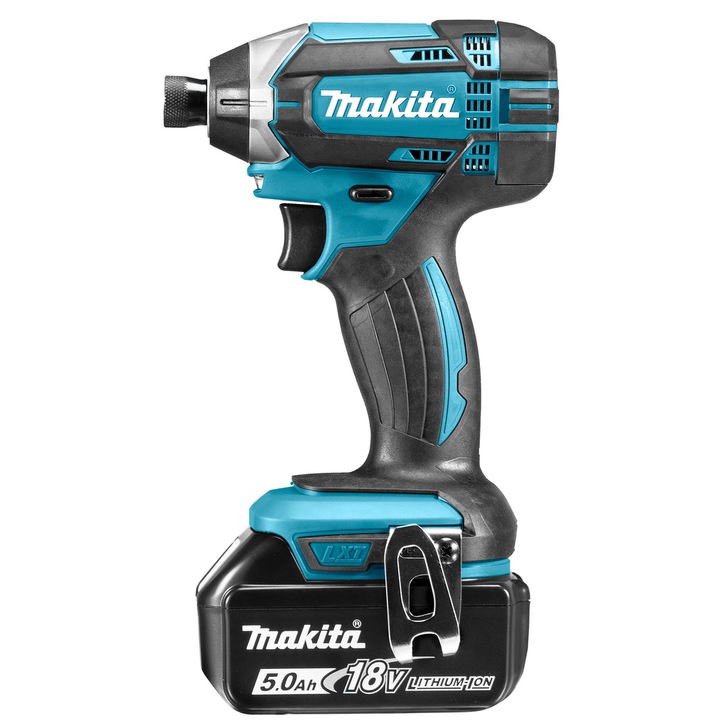 Makita DTD152RTJ Cacciavite Elettrico e Avvitatore a Impulso 18V con 2 Batterie da 5.0 Ah, 160 Nm, 3500 Giri/min, Nero e Blu