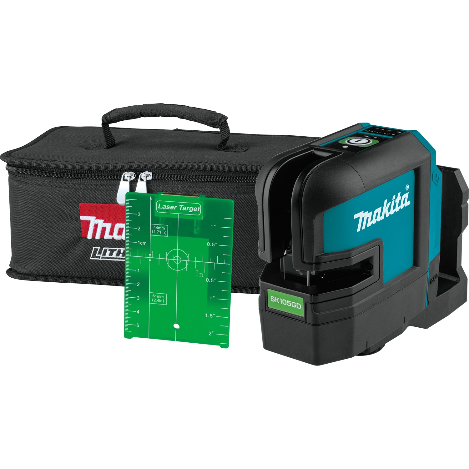 Makita SK105GDZ Tracciatore Laser Verde Autolivellante 80 m - Precisione ± 3 mm/m, IP54