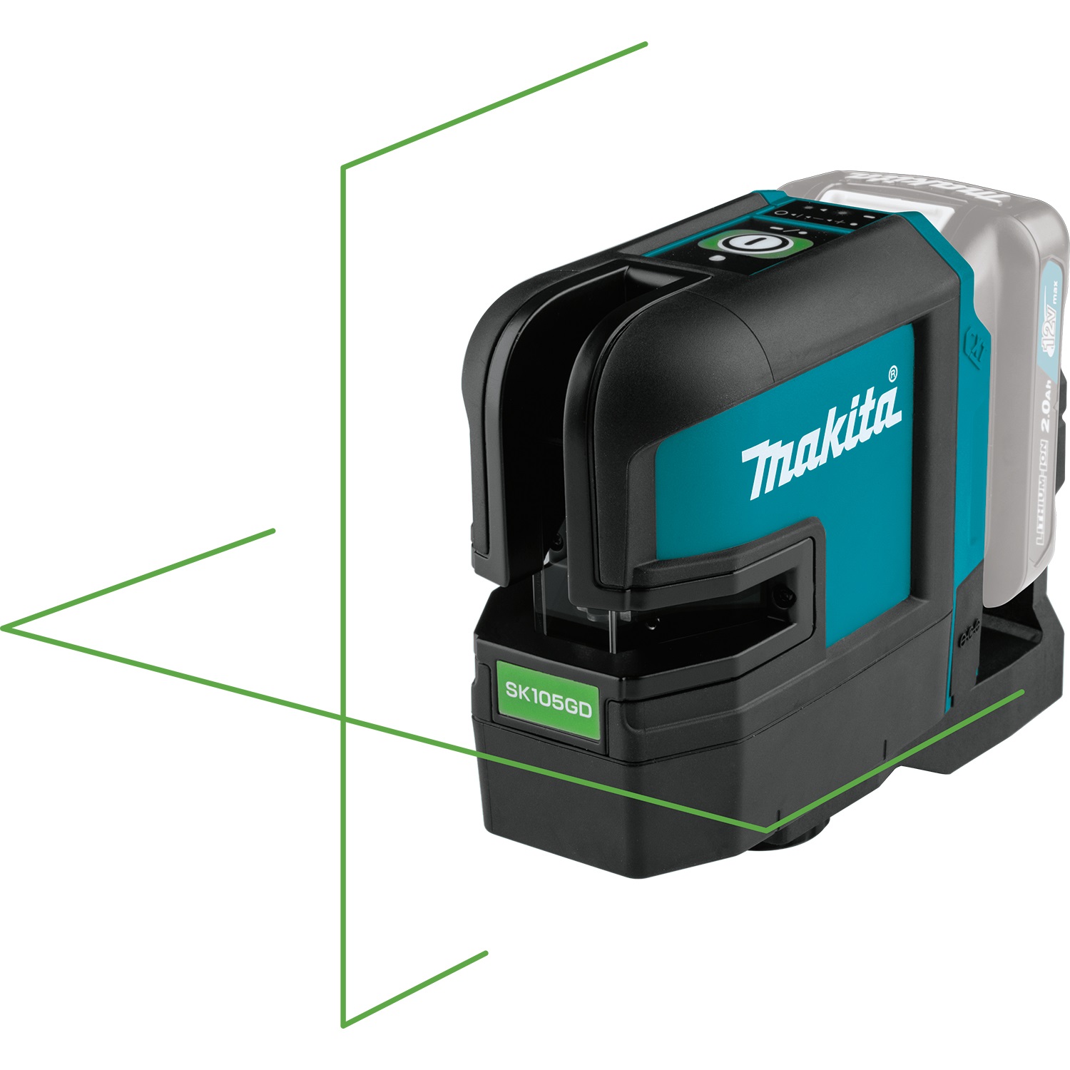 Makita SK105GDZ Tracciatore Laser Verde Autolivellante 80 m - Precisione ± 3 mm/m, IP54