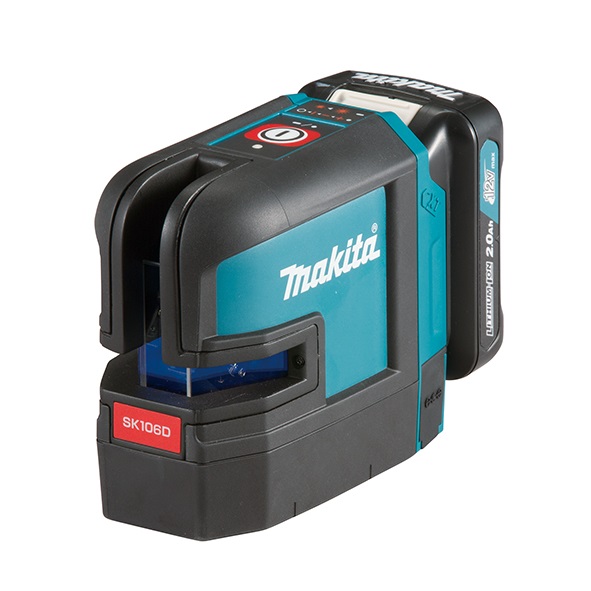 Makita SK106DZ Livella Laser Lineare/Puntiforme 25 m, Precisione ± 0,3 mm/m, Autonomia 40 h, Proiezione 2 Linee e 4 Punti