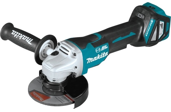 Makita DGA517ZJ Smerigliatrice Angolare 18V Brushless 125mm - 8500 Giri/min, 3,1 kg, con Freno Elettrico e Antiriavvio