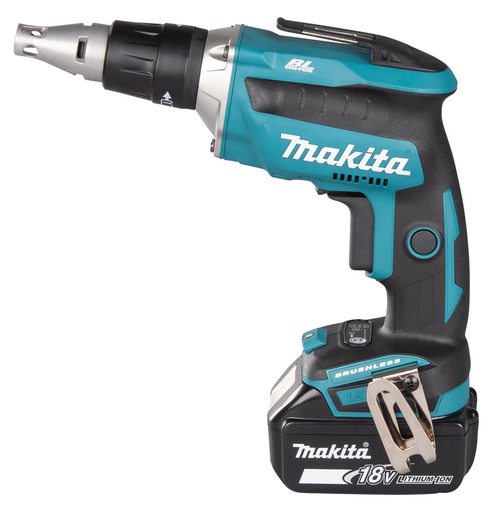 Makita DFS452TJX2 Avvitatore a Batteria 4000 Giri/min - Cacciavite Elettrico e Avvitatore Impulso in Nero, Blu e Grigio