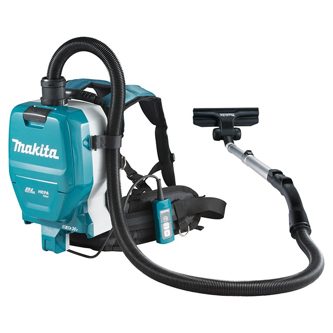 Makita DVC261ZX11 Aspirapolvere a Zaino 36V con Filtro HEPA e Motore Brushless - Capacità 2 Litri