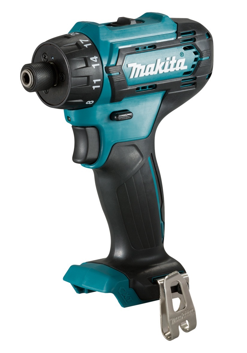 Makita DF033DZ Trapano Avvitatore 12V CXT - 1700 Giri/min, 1.1 kg, Variabile a 2 Velocità, Reversibile, con Illuminazione a LED