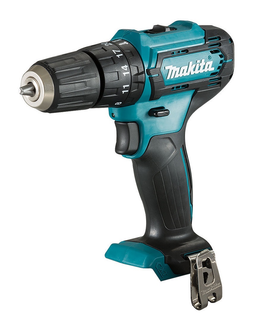 Makita HP333DZ Trapano Avvitatore a Percussione 12V CXT - 1700 Giri/min, Mandrino 3/8 pollice, Senza Batteria e Caricabatterie