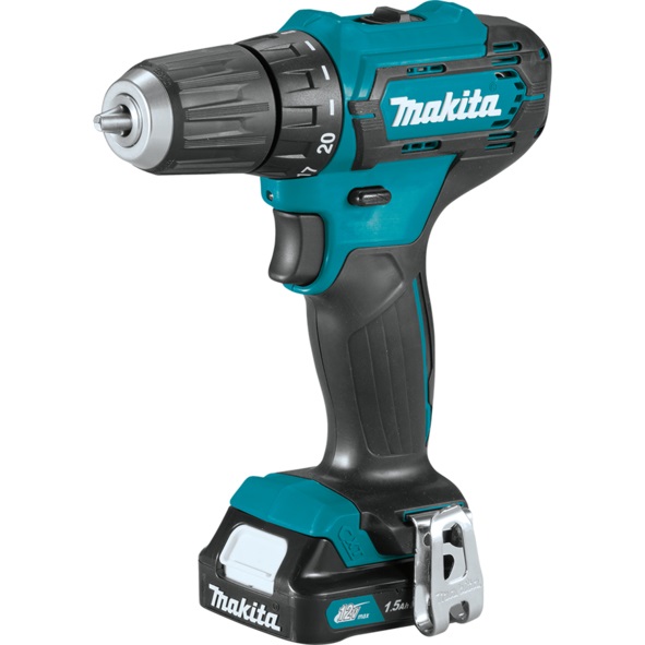 Makita DF333DZJ Trapano Avvitatore 170 W 18 V con Valigetta Makpac, 1,2 kg, Nero e Blu