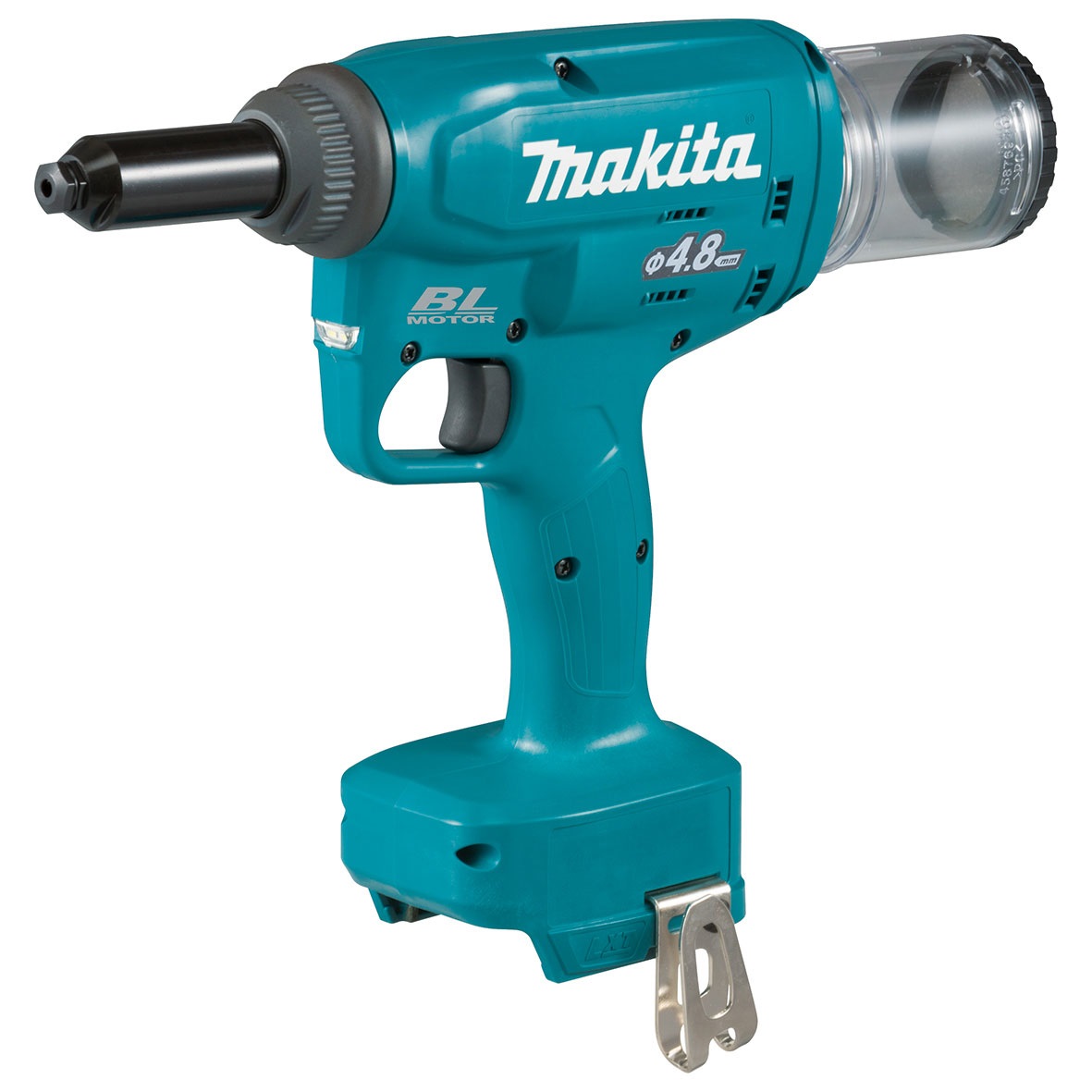 Makita DRV150Z Rivettatrice a batteria 18 V agli ioni di litio - Senza batteria e caricatore, compatibile con rivetti da 2.4 a 4.8 mm, forza di trazione 10 kN