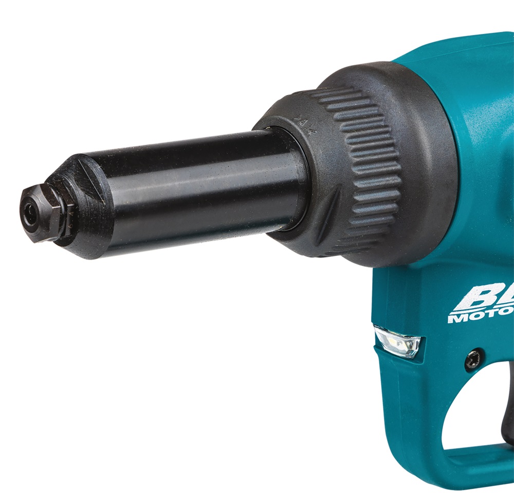 Makita DRV150Z Rivettatrice a batteria 18 V agli ioni di litio - Senza batteria e caricatore, compatibile con rivetti da 2.4 a 4.8 mm, forza di trazione 10 kN