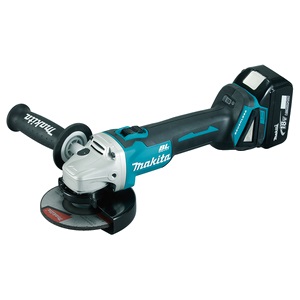 Makita DLX2334J - Kit combinato 18 V con DHP485, DGA504, 3 batterie da 3,0 Ah, caricabatterie DC18RC e valigetta MAKPAC 4