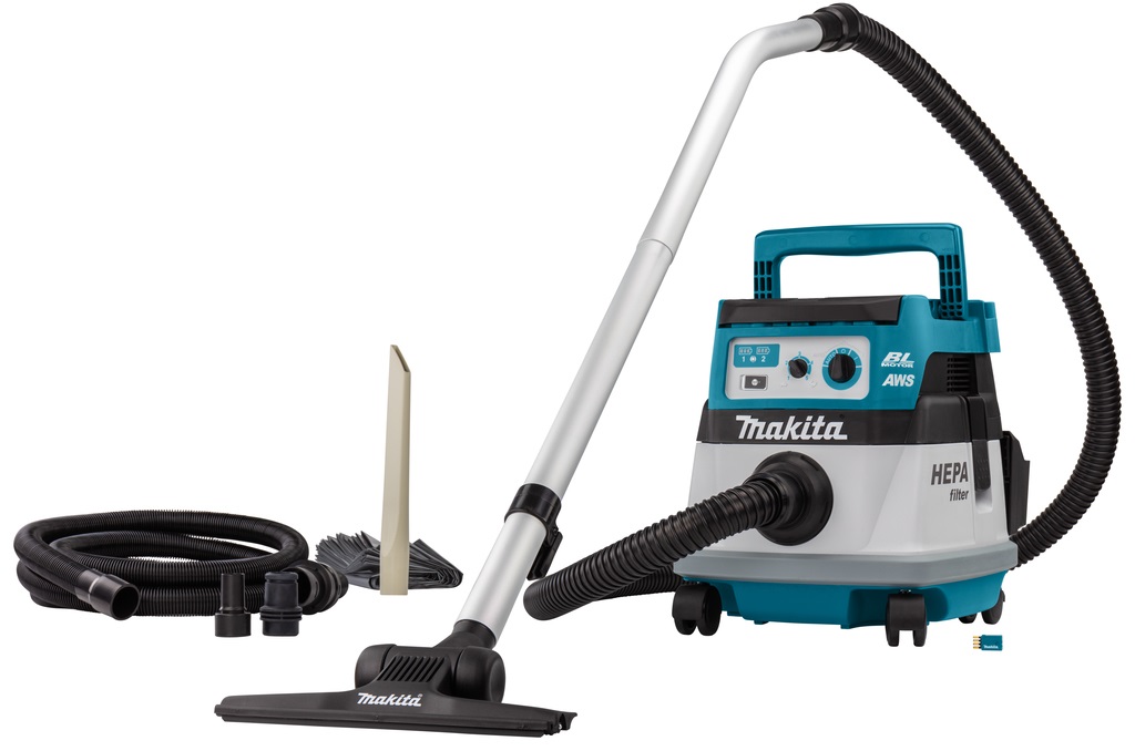 Makita DVC867LZX4 Aspirapolvere a Traino 8 L 2x18V Li-Ion con Bluetooth e Filtro HEPA