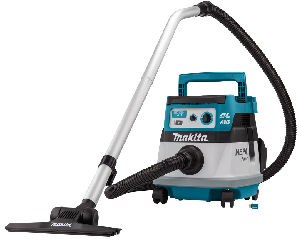 Makita DVC867LZX4 Aspirapolvere a Traino 8 L 2x18V Li-Ion con Bluetooth e Filtro HEPA