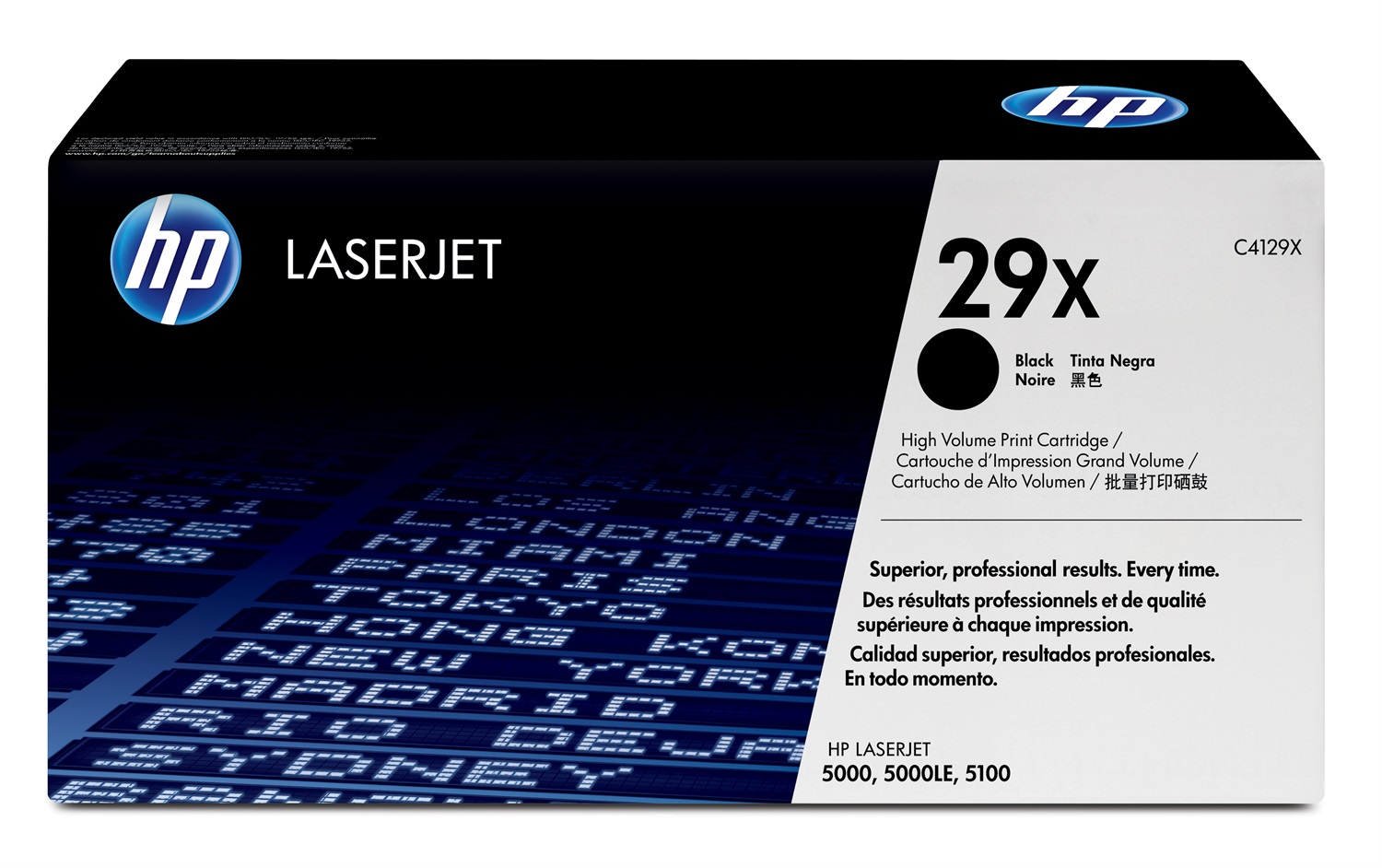 HP C4129X 29X Cartuccia Toner Nero Originale - Ultraprecise, 10.000 Pagine, Compatibile con HP LaserJet 5000 e 5100