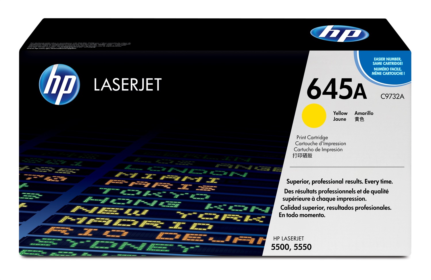 HP Cartuccia Toner Originale Giallo C9732A - Fino a 12.000 Pagine per LaserJet 5500/5550