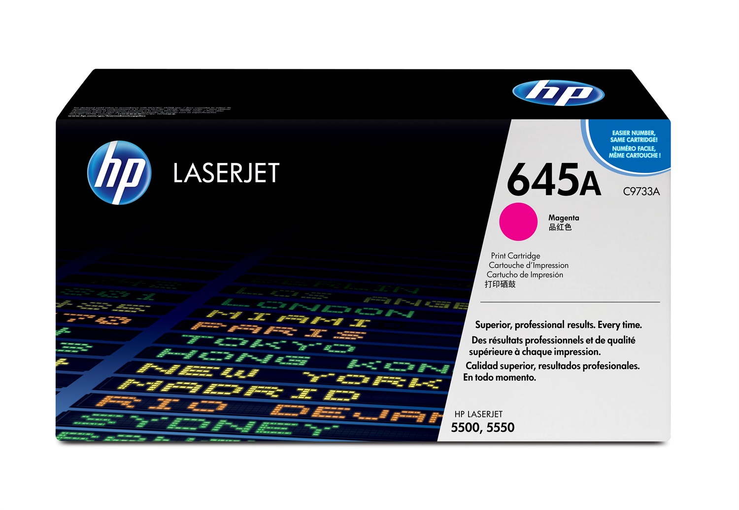 HP Cartuccia Toner Originale Magenta 645A - Fino a 12.000 Pagine - Compatibile con Color LaserJet 5500/5550