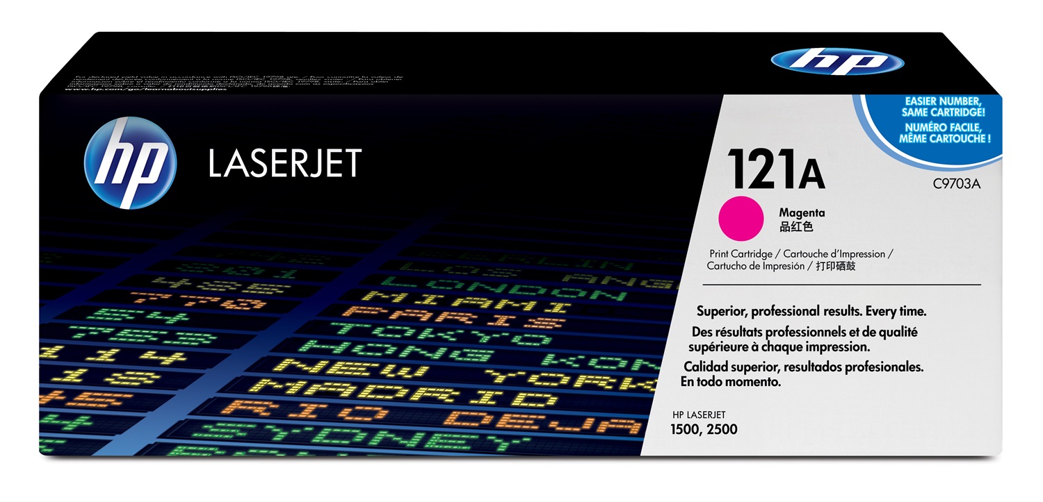 HP Toner Magenta Originale C9703A 121A - 4.000 Pagine per Color LaserJet 2500