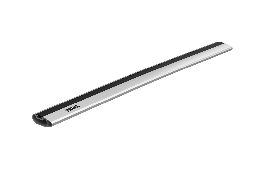 Thule WingBar Edge 86 cm - Barra portatutto aerodinamica in alluminio grigio, silenziosa e con canale a T