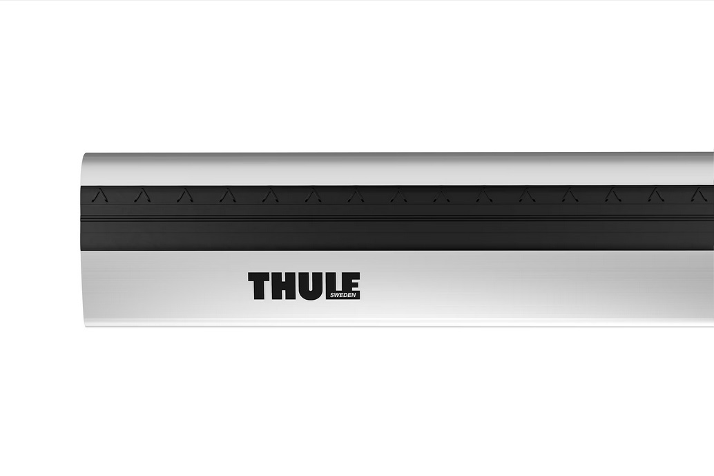 Thule WingBar Edge 86 cm - Barra portatutto aerodinamica in alluminio grigio, silenziosa e con canale a T
