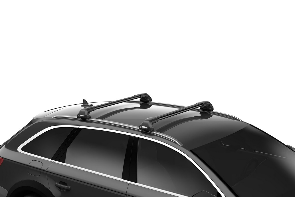 Thule WingBar Edge Barra Portatutto da Tetto 95 cm in Alluminio Nero - Aerodinamica, Silenziosa e con Canalina a T