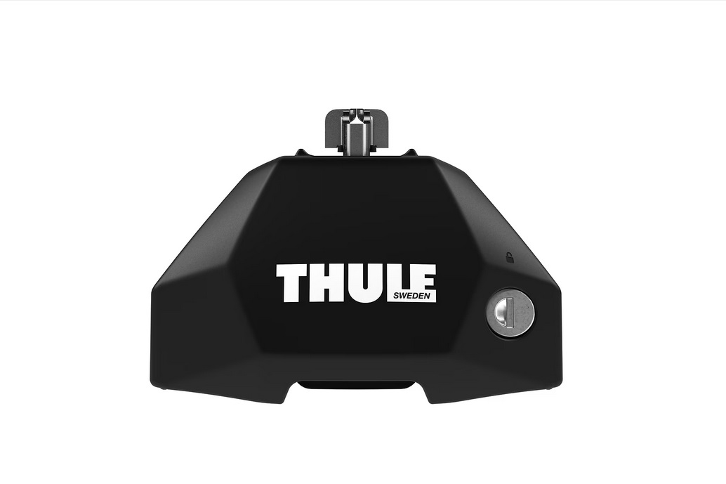 Thule Fixpoint Evo - Set di 4 piedi per barre portatutto, facile installazione, compatibile con veicoli a punti fissi, colore nero