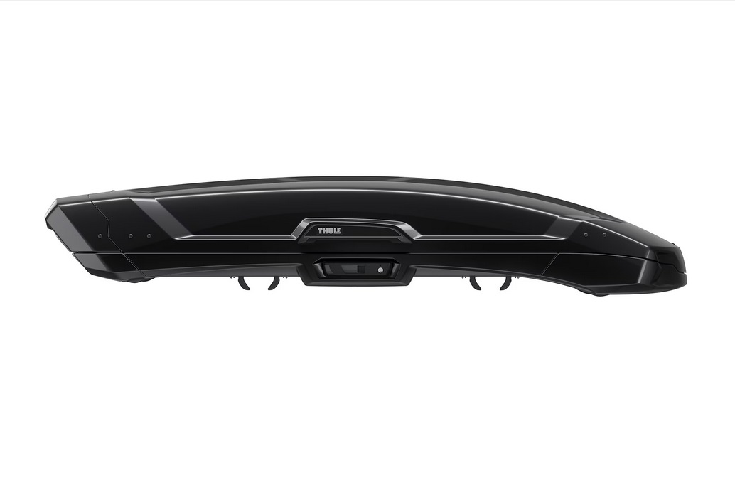 Thule Vector M Box da Tetto Nero Metallico 360L con Interno in Feltro e Luce LED