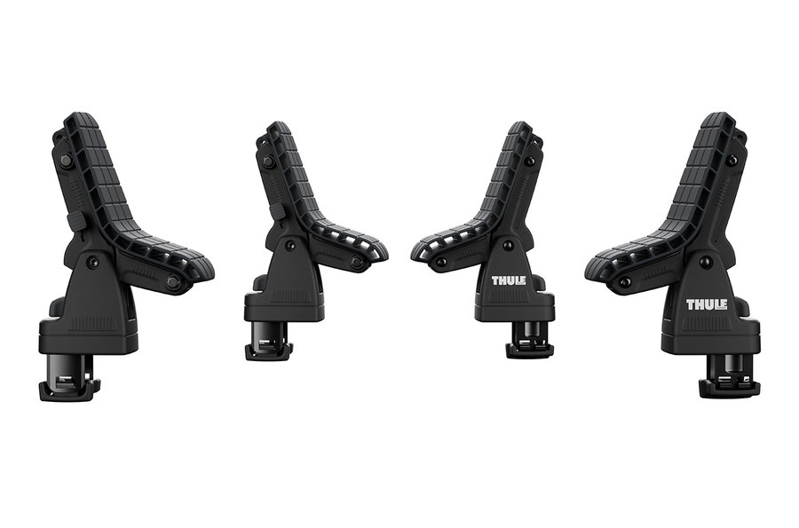 Thule DockGrip Porta Kayak per Tetto - Nero, Capacità di Carico 40 kg, Montaggio Scanalatura a T