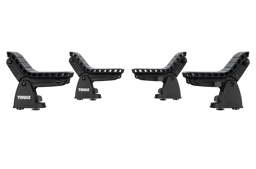 Thule DockGrip Porta Kayak per Tetto - Nero, Capacità di Carico 40 kg, Montaggio Scanalatura a T