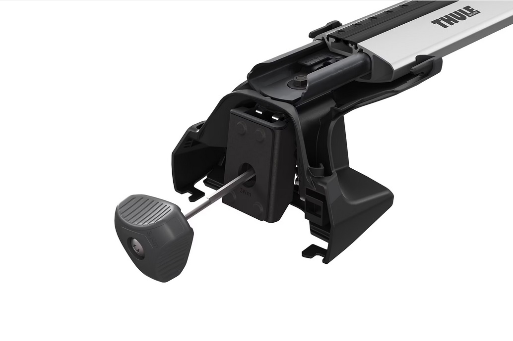 Thule Clamp Edge - Set di 4 Piedi per Portapacchi da Tetto, Facile Installazione, Colore Nero