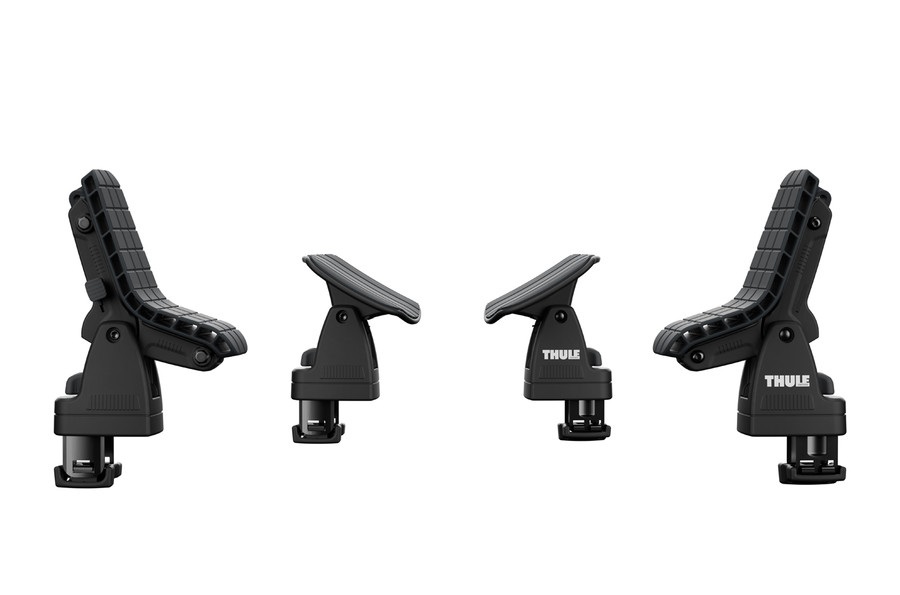 Thule DockGlide Porta Kayak per Barra Portatutto da Tetto - Colore Nero, Capacità di Carico 35 kg, Montaggio Scanalatura a T