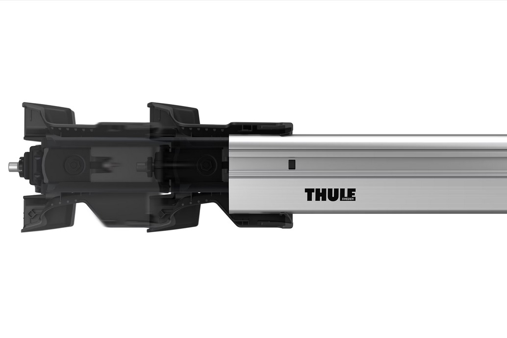 Thule WingBar Edge 104 cm - Barra portatutto aerodinamica in alluminio, silenziosa e elegante
