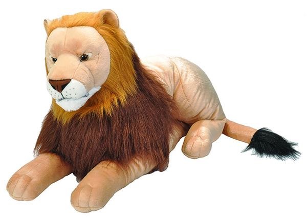 Wild Republic Peluche Leone Jumbo 30 Inches - Morbido e Realistico con Imbottitura Ecologica