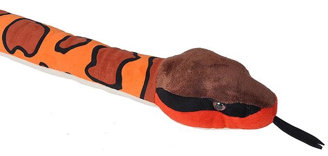 Wild Republic Serpente di Peluche Cotonemouth Orientale 137 cm - Imbottitura Ecologica e Design Realistico